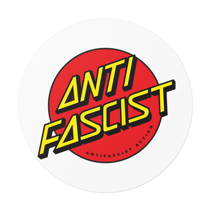 Antifascist Action – Round Vinyl Sticker