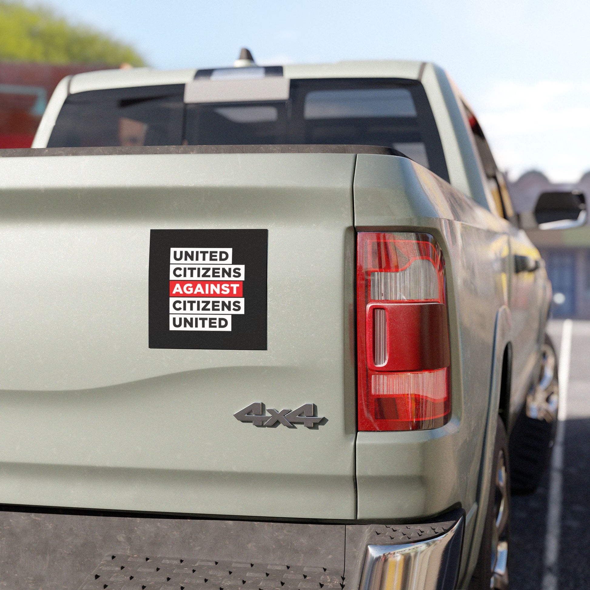 United Citizens Against Citizens United - Car Magnet - Free Oppression