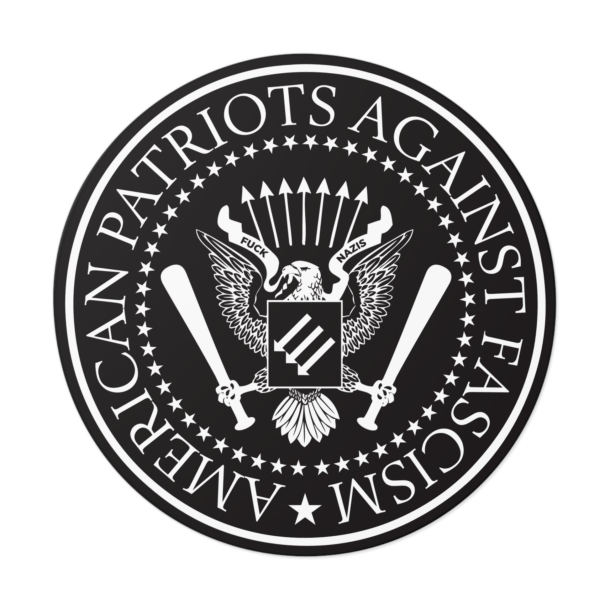 American Patriots Against Fascism – Round Vinyl Sticker