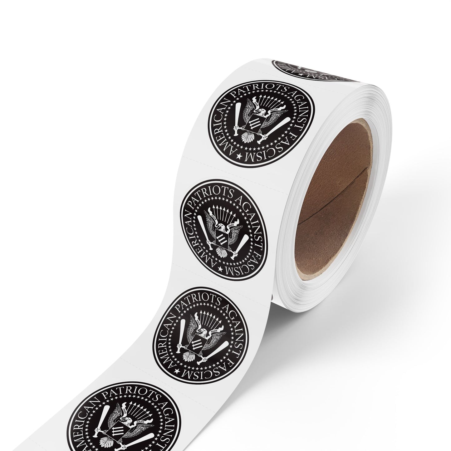 American Patriots Against Fascism Round Sticker Label Rolls