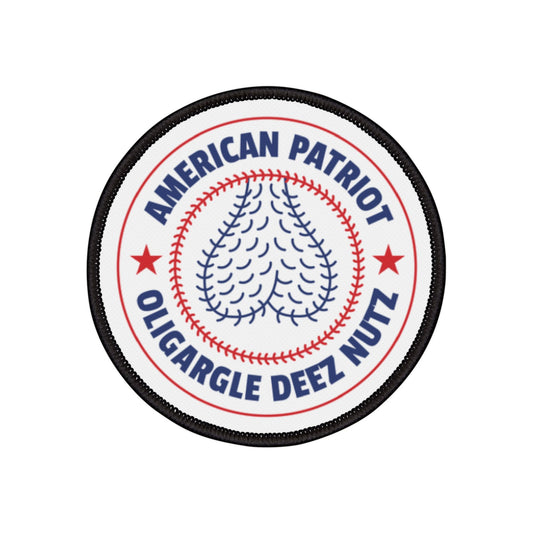 American Patriot Oligargle Deez Nutz - Iron-On Patch