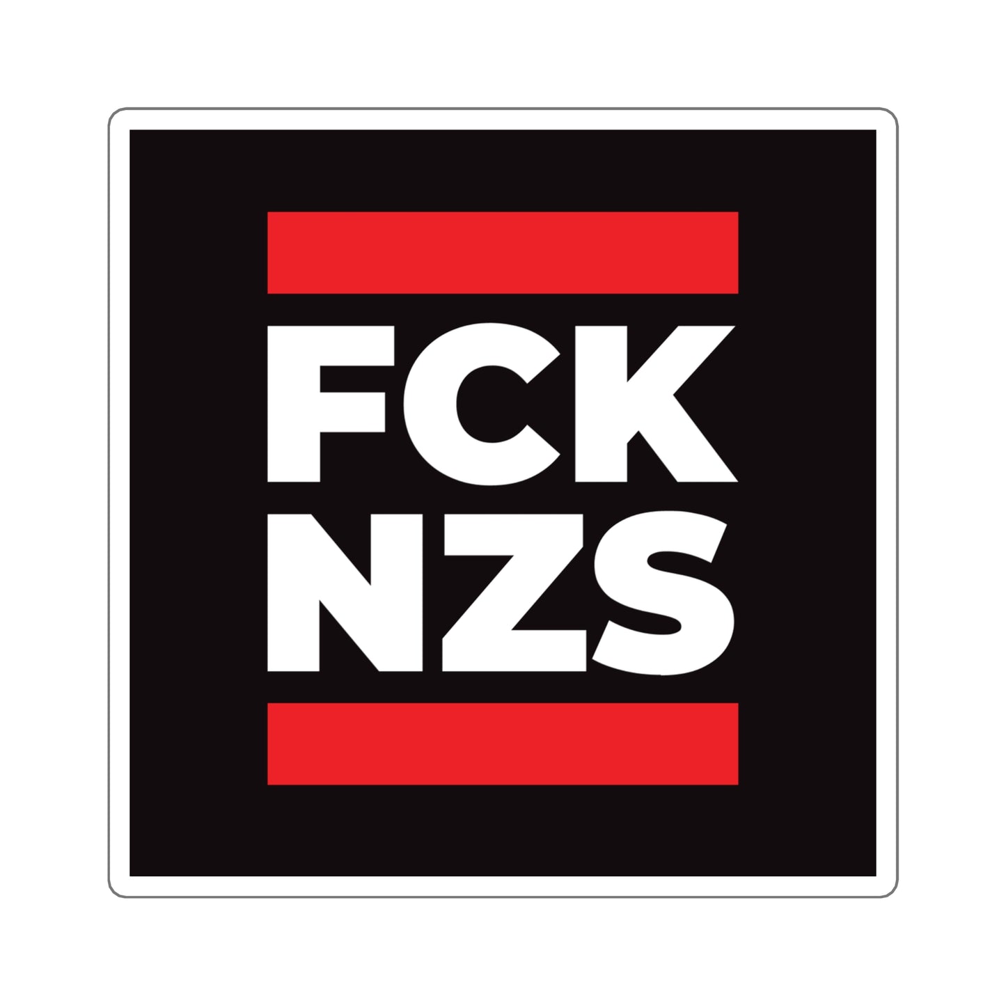 FCK NZS - Square Stickers - Free Oppression