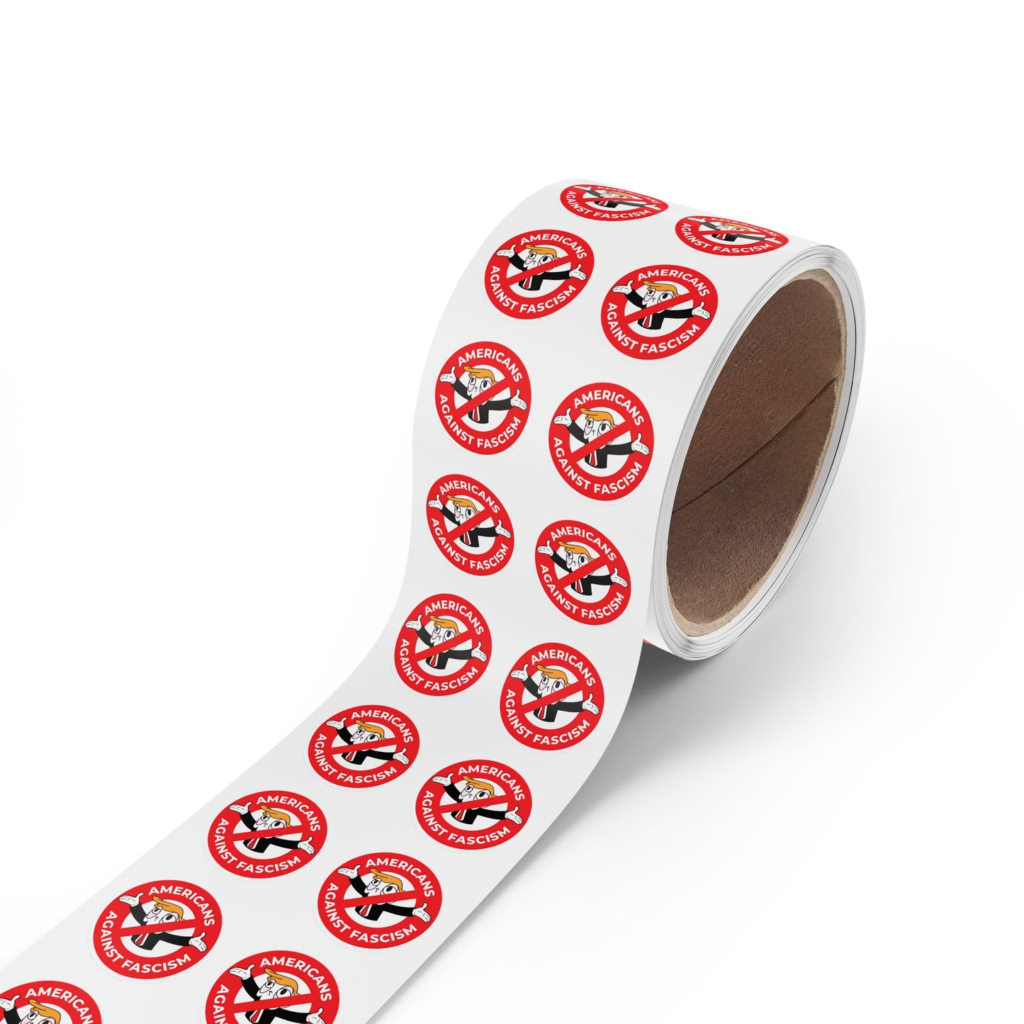 Americans Against Fascism Round Sticker Label Rolls Bulk