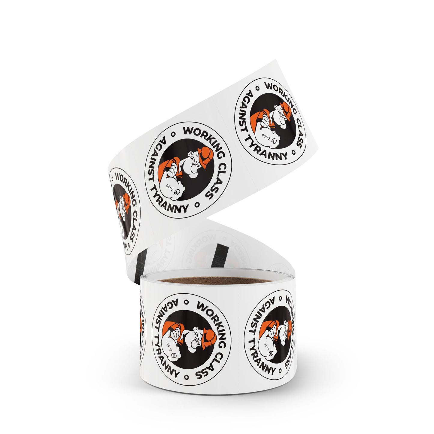 Working Class Against Tyranny – Round Sticker Roll