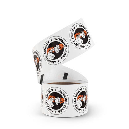 Working Class Against Tyranny – Round Sticker Roll