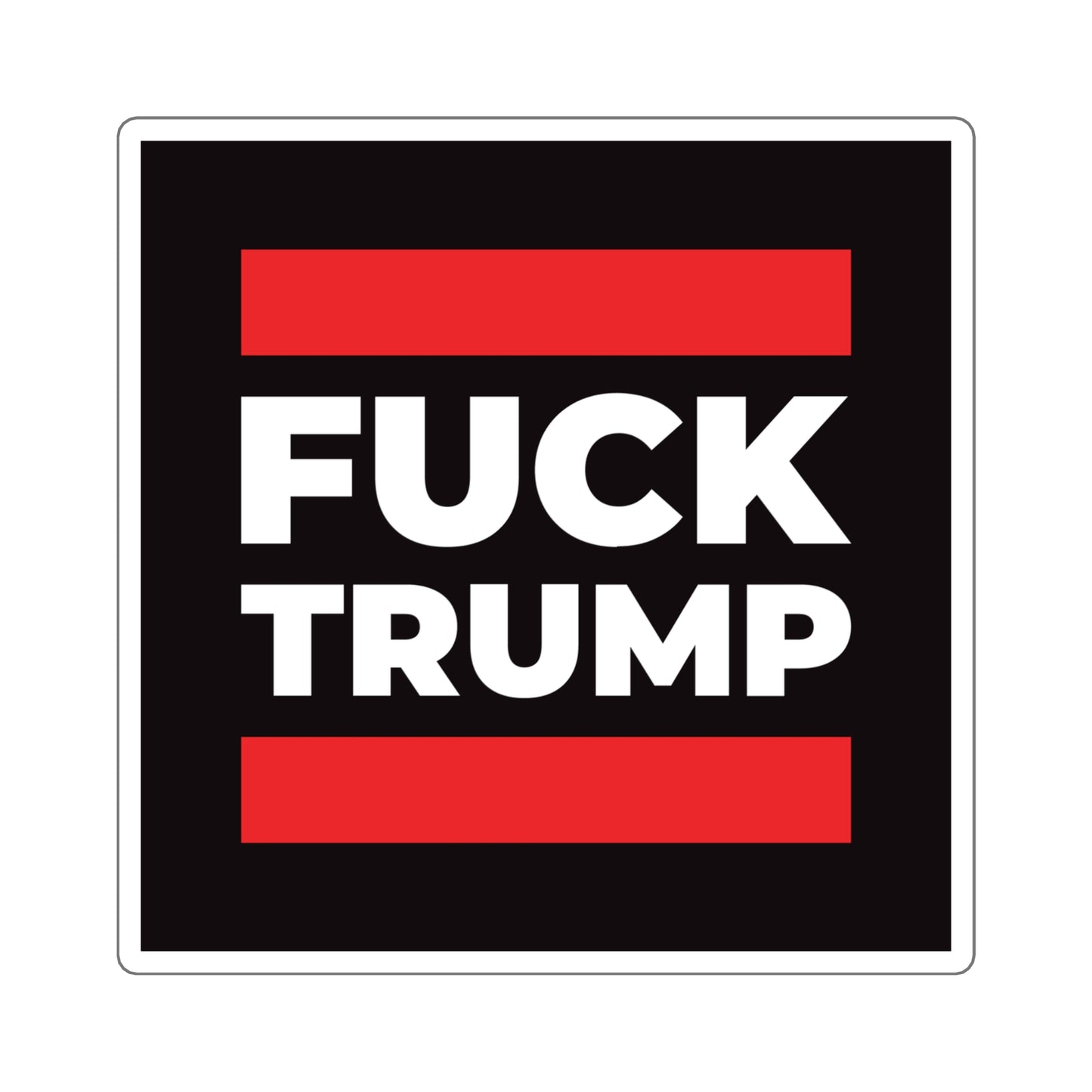 Fuck Trump - Square Stickers - Free Oppression