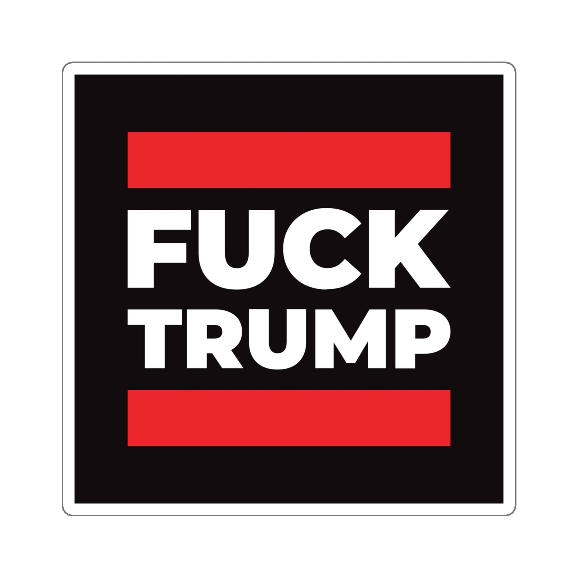Fuck Trump - Square Stickers - Free Oppression