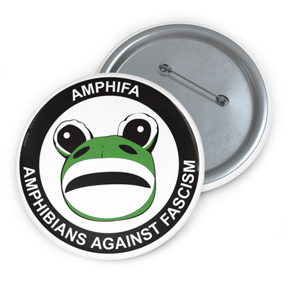Amphifa Amphibians Against Fascism – Pin Button Portland Frog Protest Pin