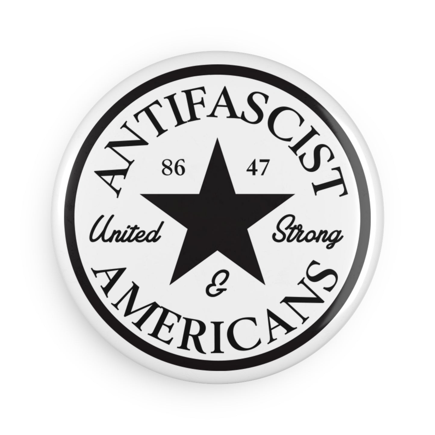 Américains antifascistes - Aimants ronds - 1 et 10 pièces - Pro-démocratie et anti-autoritarisme