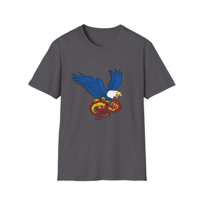 Democracy Eagle vs Fascist Snake – Pro-Democracy Graphic T-Shirt