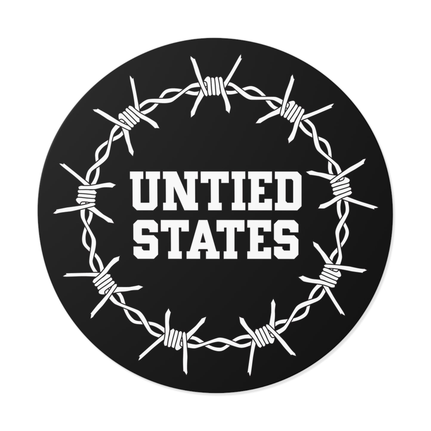 Untied States - Round Vinyl Stickers
