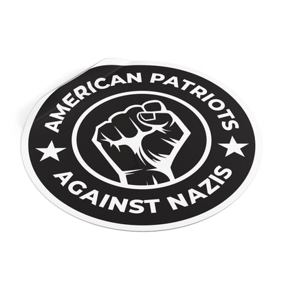 American Patriots Against Nazis – Round Vinyl Sticker