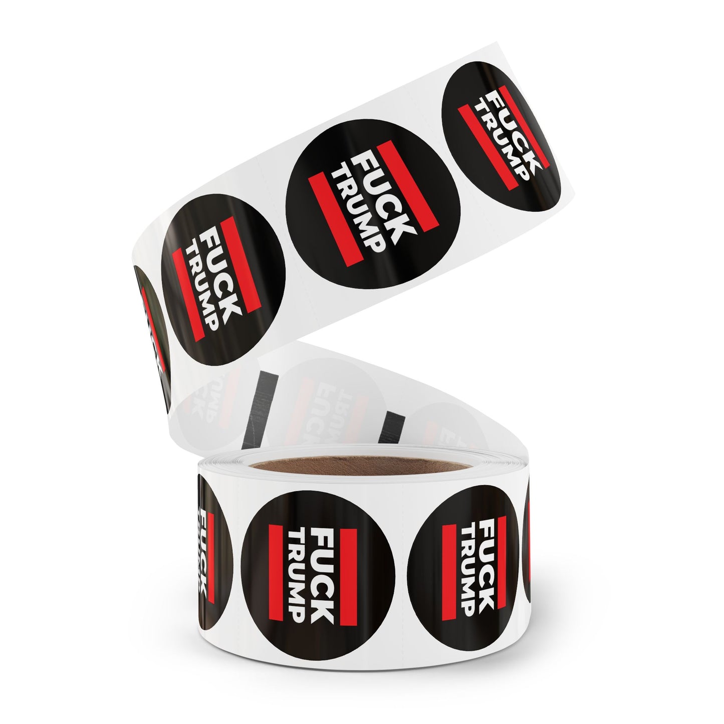 Fuck Trump Round Sticker Label Rolls
