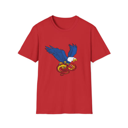 Democracy Eagle vs Fascist Snake – Pro-Democracy Graphic T-Shirt