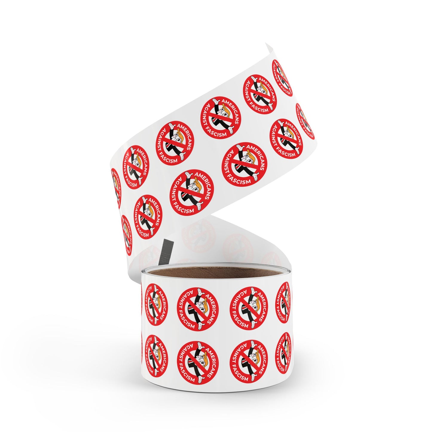 Americans Against Fascism Round Sticker Label Rolls Bulk