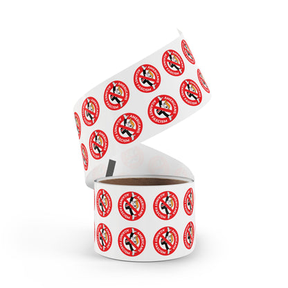 Americans Against Fascism Round Sticker Label Rolls Bulk