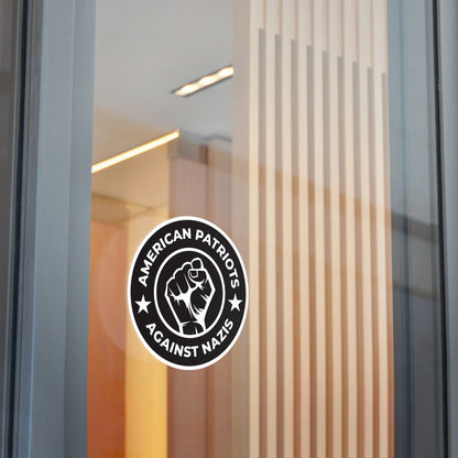 American Patriots Against Nazis – Round Vinyl Sticker