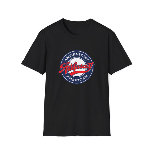 Antifascist American Baseball T-shirt