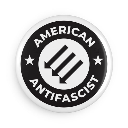 Antifasciste américain - Aimant rond - 1 et 10 pièces