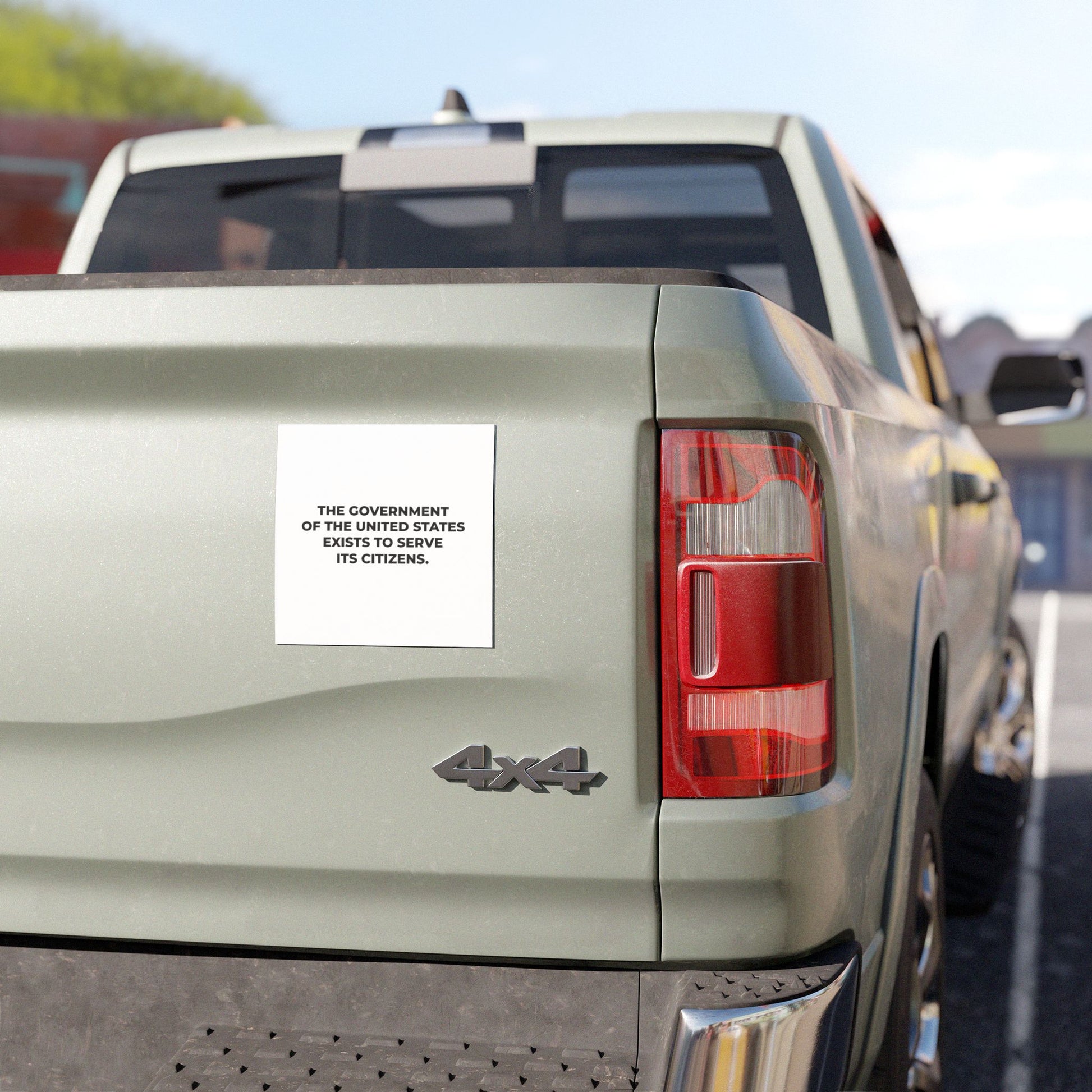 Car Magnet - The government of the United States exists to serve its citizens - Free Oppression