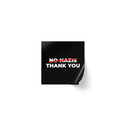 No Nazis Thank You - Sticker Rolls