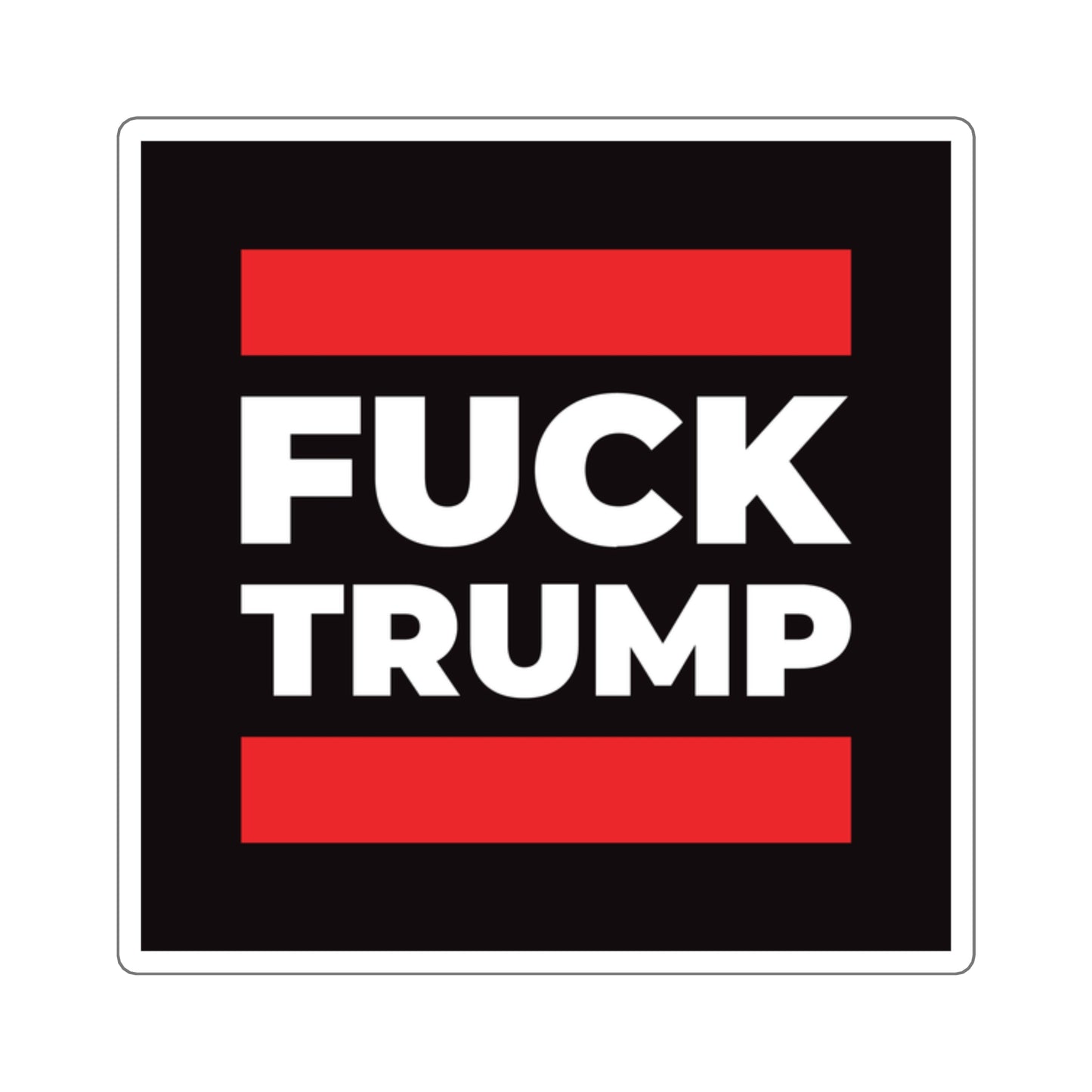 Fuck Trump - Square Stickers - Free Oppression