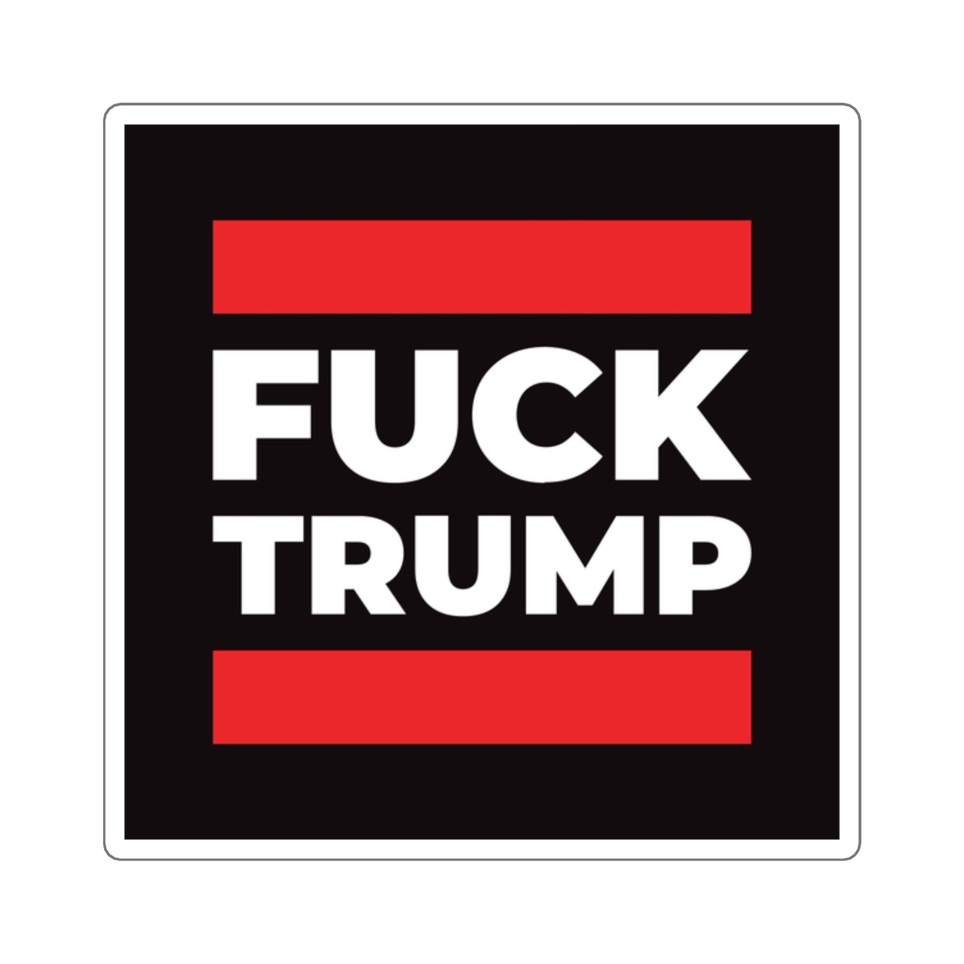 Fuck Trump - Square Stickers - Free Oppression