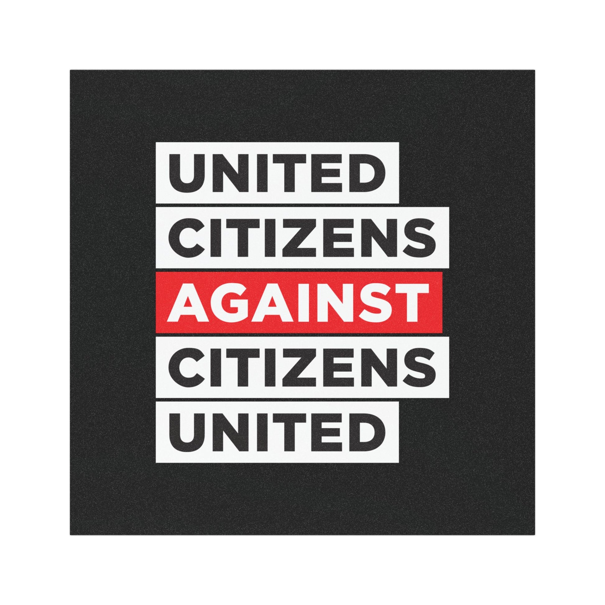 United Citizens Against Citizens United - Car Magnet