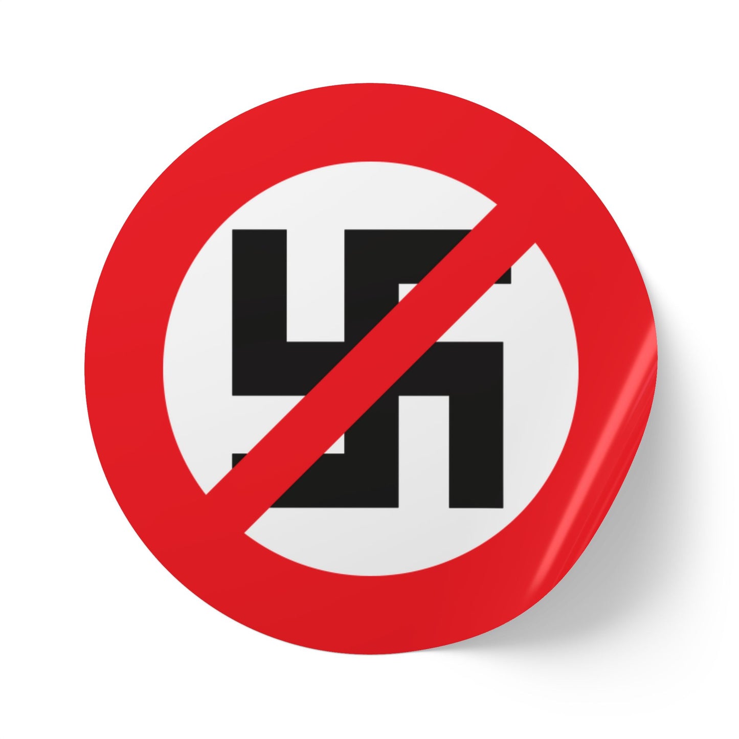 Rouleaux d'étiquettes autocollantes rondes anti-nazis