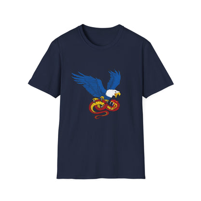 Democracy Eagle vs Fascist Snake – Pro-Democracy Graphic T-Shirt