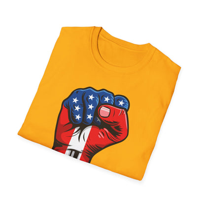 American Painted Hand – Patriotic Protest & Democracy T-Shirt