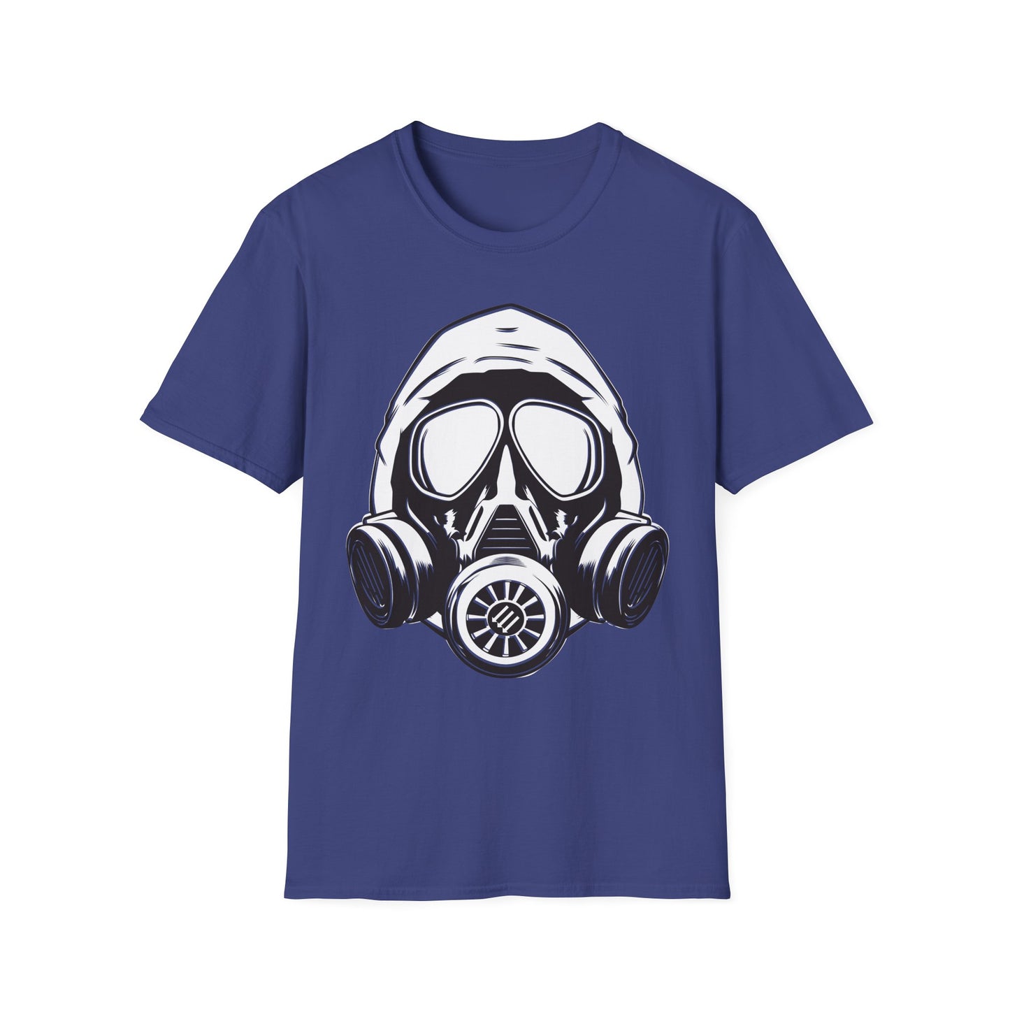 Hooded Antifa Gasmask Three Arrows T-shirt