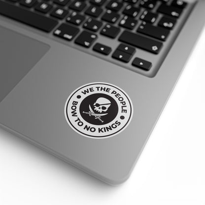 We The People Bow To No Kings Round Sticker Label Rolls
