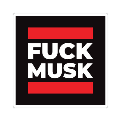 Fuck Musk - Square Stickers - Free Oppression