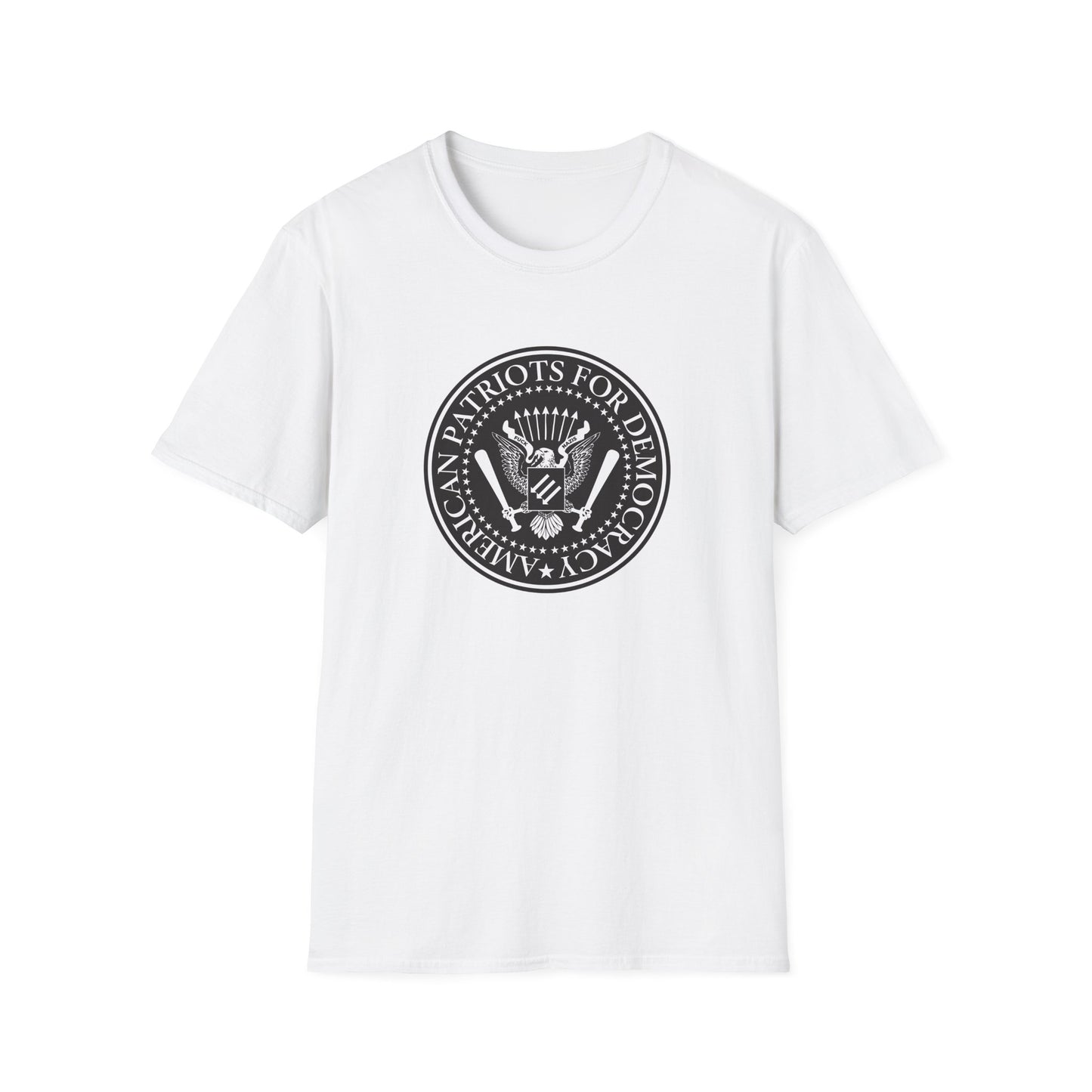 T-shirt « American Patriots for Democracy » – Déclaration pro-constitutionnelle et anti-autoritaire