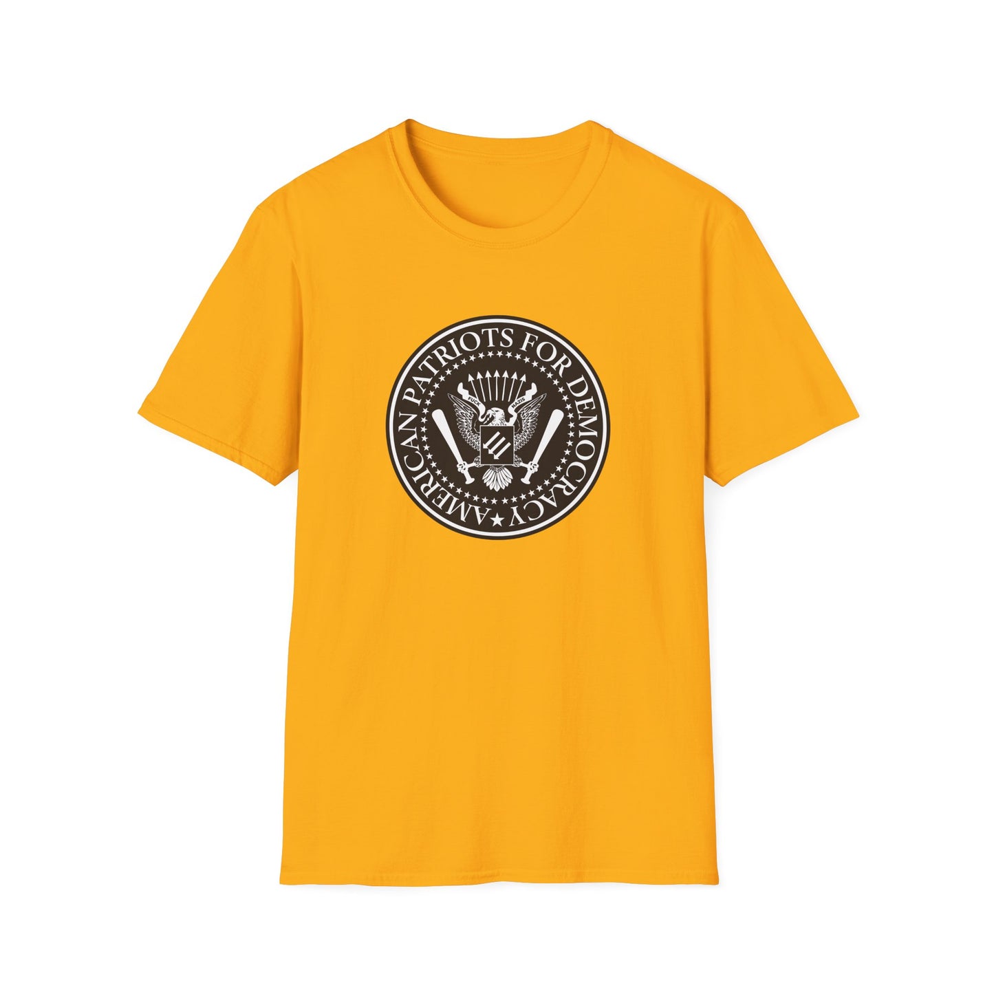 T-shirt « American Patriots for Democracy » – Déclaration pro-constitutionnelle et anti-autoritaire