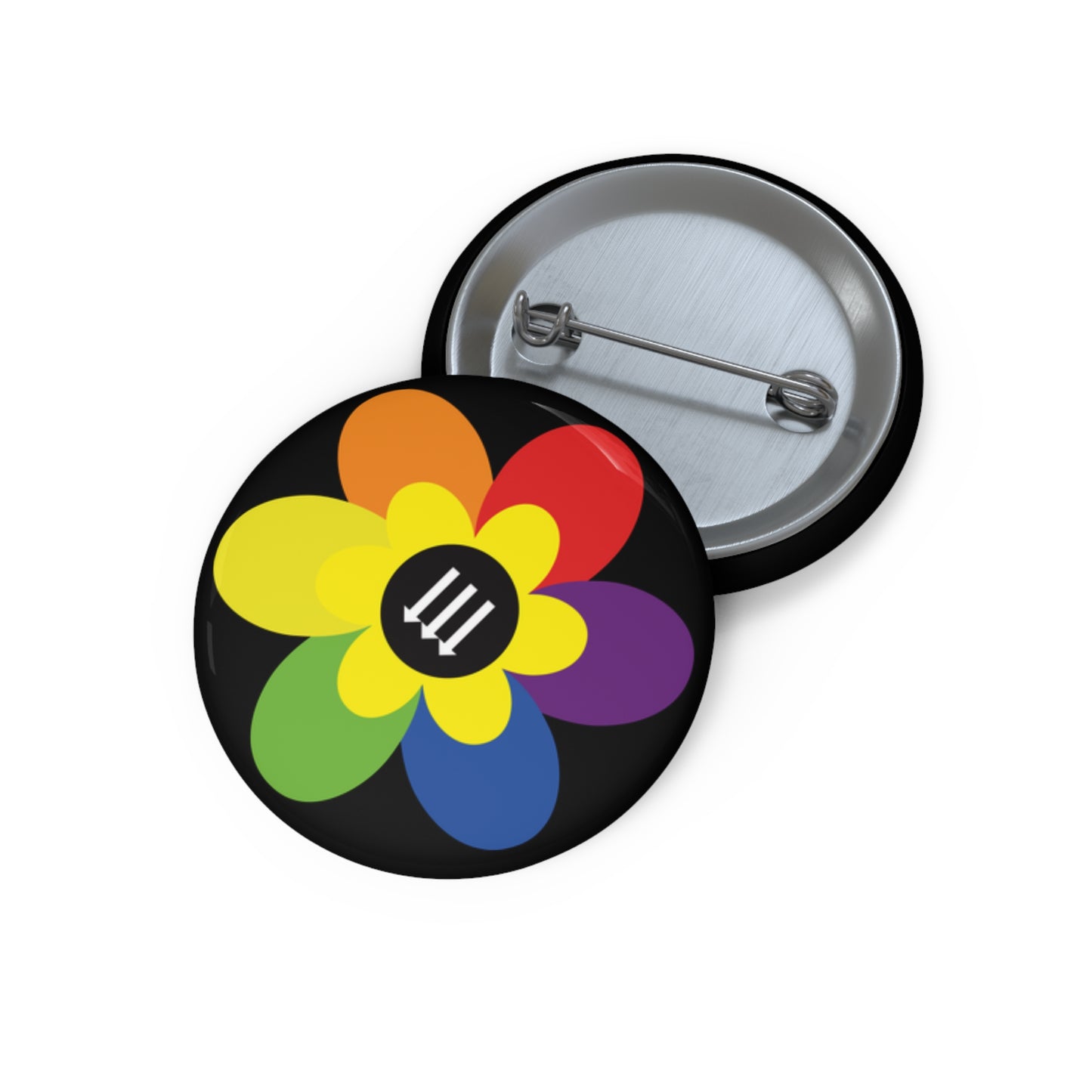 Flower Power Pin Button