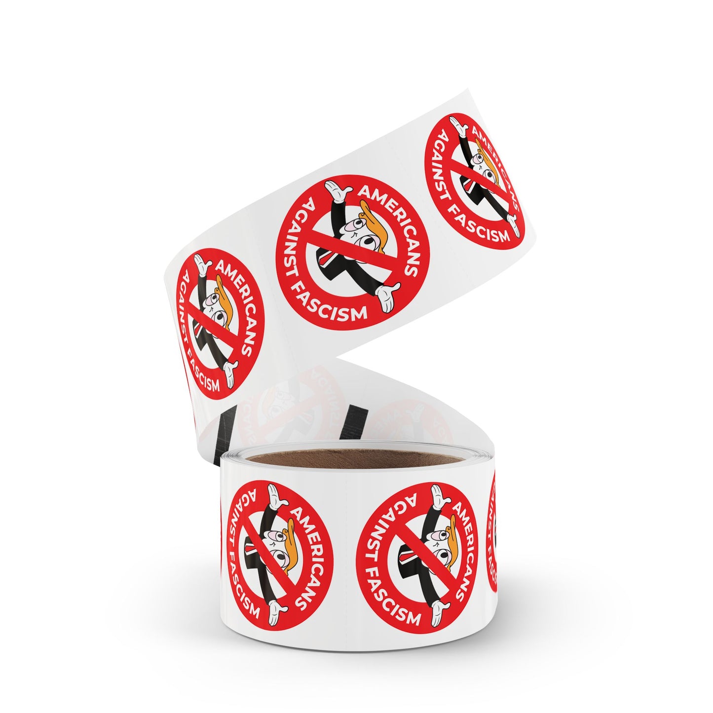 Americans Against Fascism Round Sticker Label Rolls Bulk