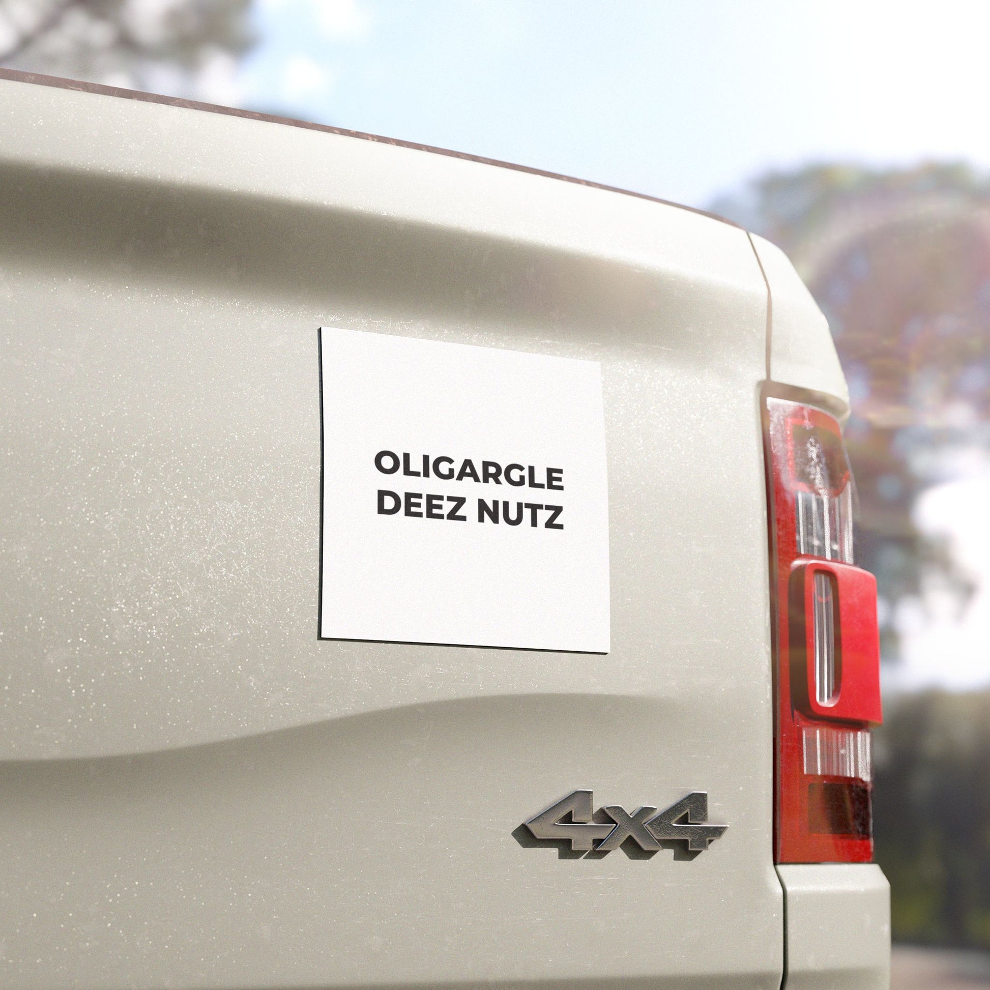 Car Magnet - Oligargle Deez Nutz - Free Oppression