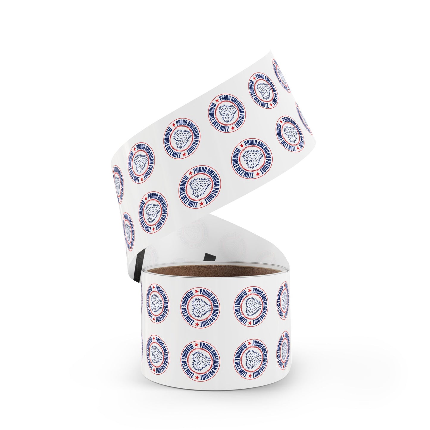 Proud American Patriot Oligargle Deez Nutz Round Sticker Label Rolls