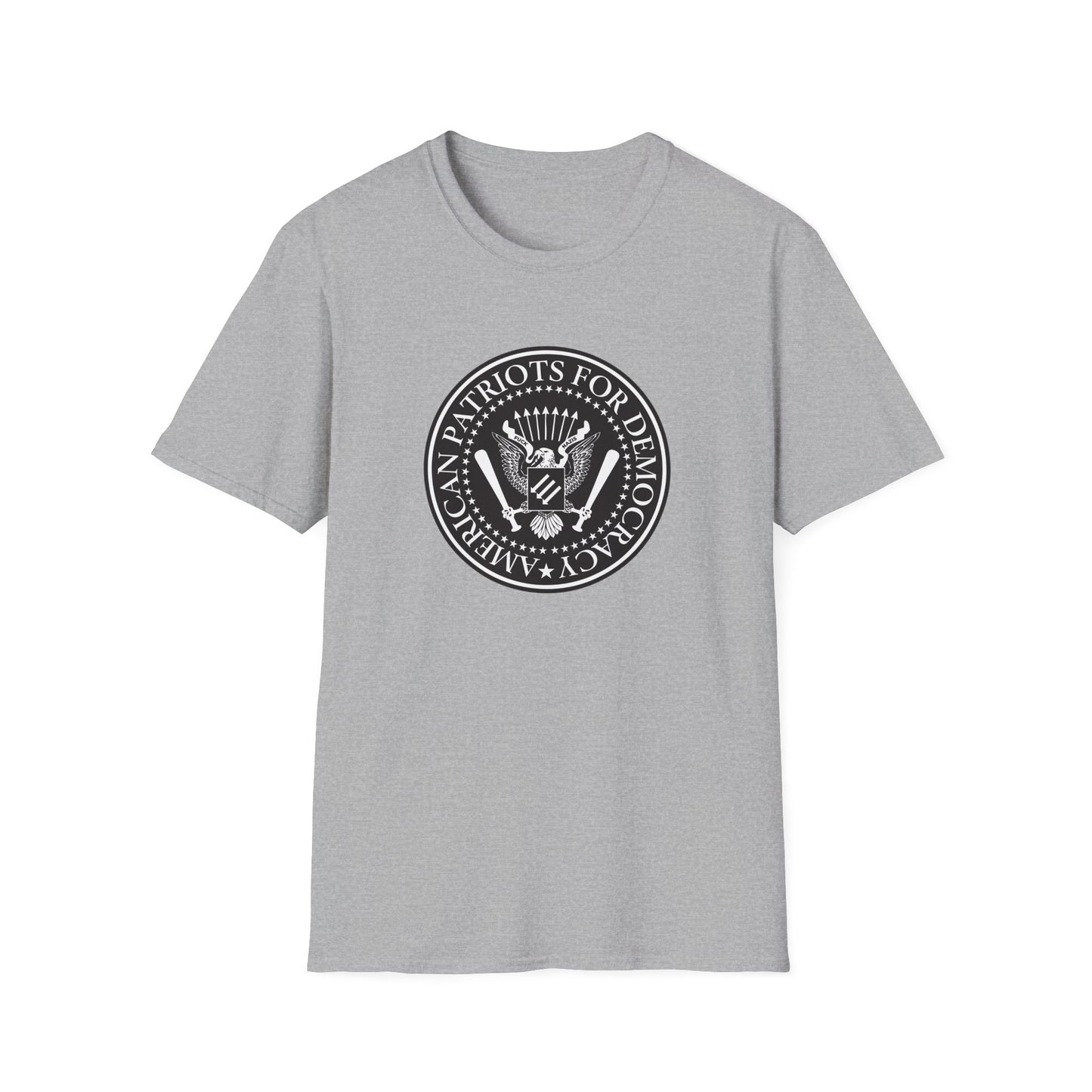 T-shirt « American Patriots for Democracy » – Déclaration pro-constitutionnelle et anti-autoritaire