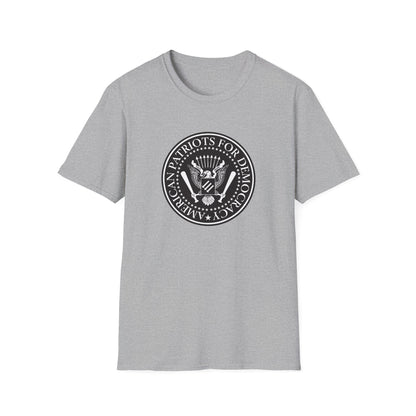 T-shirt « American Patriots for Democracy » – Déclaration pro-constitutionnelle et anti-autoritaire