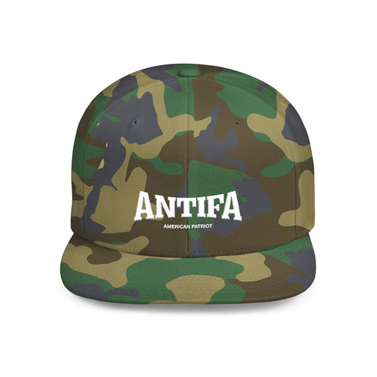 Antifa American Patriot – Flat Bill Snapback Hat