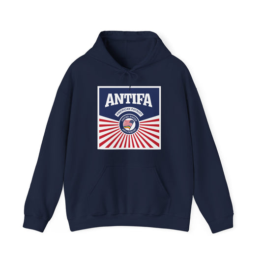 Antifa American Patriot United States Antifascist Hoodie – Pro-Democracy Pride Sweatshirt, Political Activist Unisex Pullover for Equality & Justice