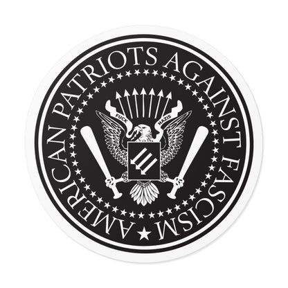 Patriotes américains contre le fascisme – Autocollants ronds en vinyle