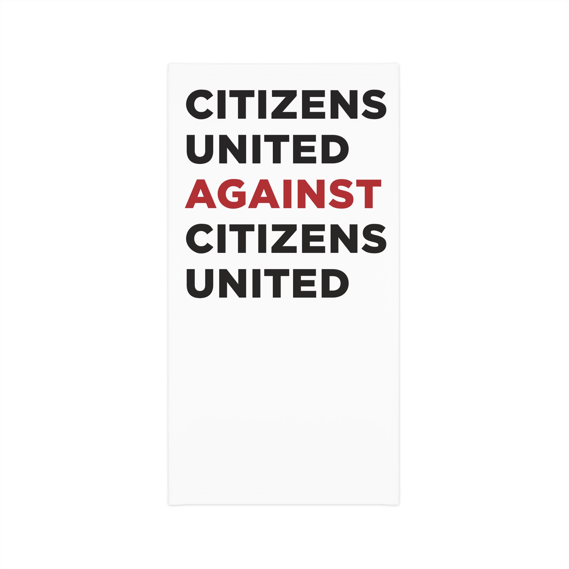 Lightweight Neck Gaiter - Citizens United Against Citizens United - Free Oppression