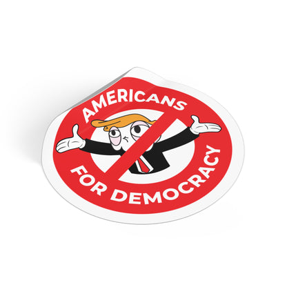 Americans For Democracy – Round Vinyl Sticker
