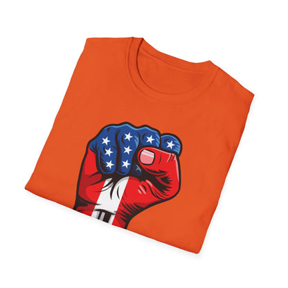 American Painted Hand – Patriotic Protest & Democracy T-Shirt