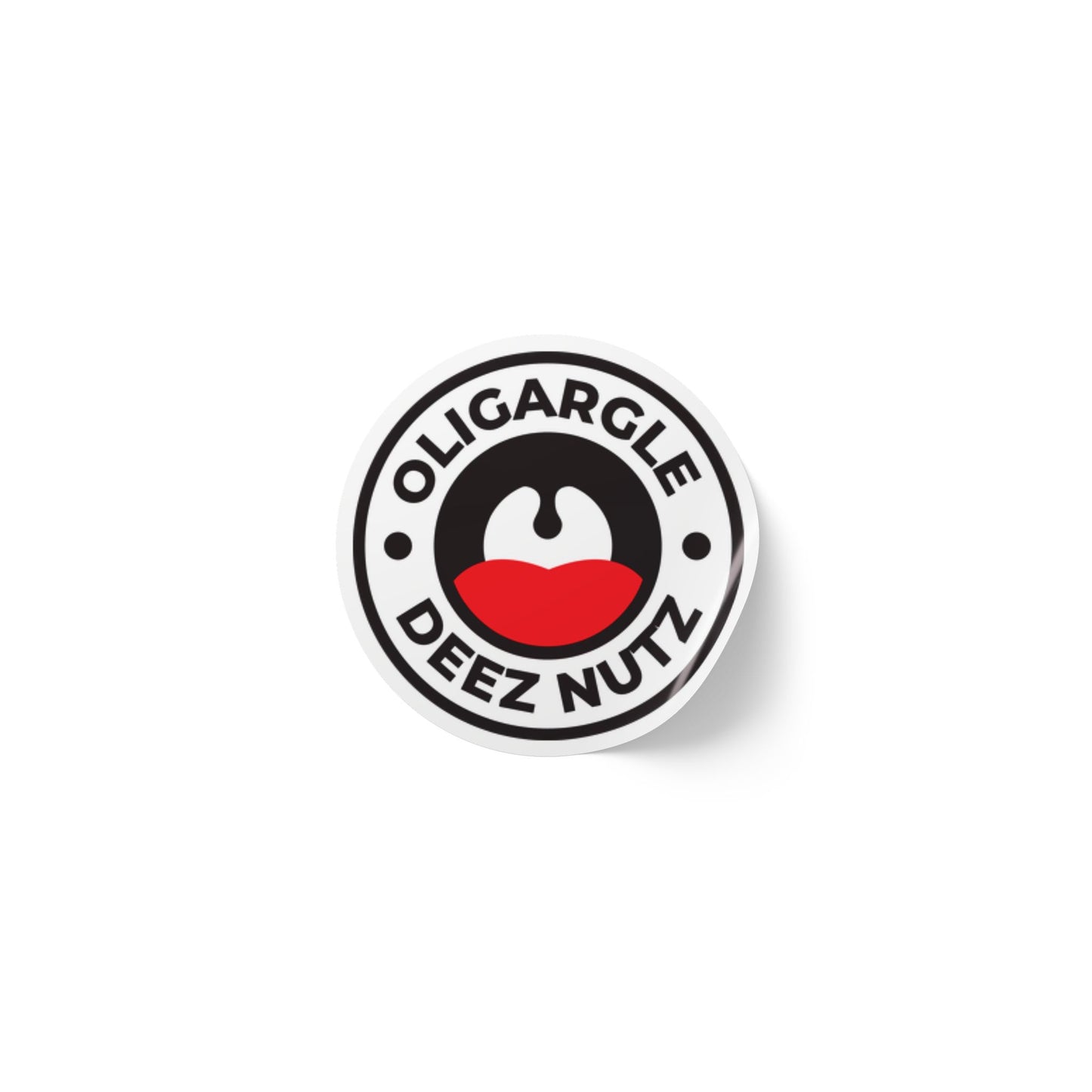 Rouleaux d'étiquettes autocollantes rondes Oligargle Deez Nutz