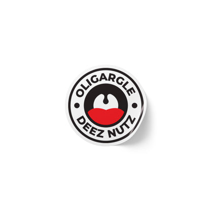 Rouleaux d'étiquettes autocollantes rondes Oligargle Deez Nutz